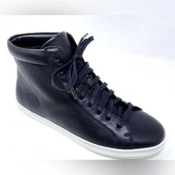 FREDA SALVADOR Sal Women's Lace Up High Top Leather Sneakers Black Size 8 NWOT - Picture 3 of 8